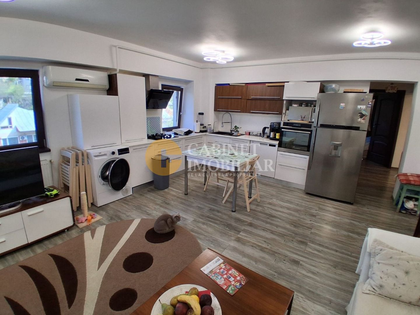 PACURARI LUKOIL--3 CAMERE DECOMANDAT--RENOVAT--ETAJ 3--MOBILAT+UTILAT - Poză 2