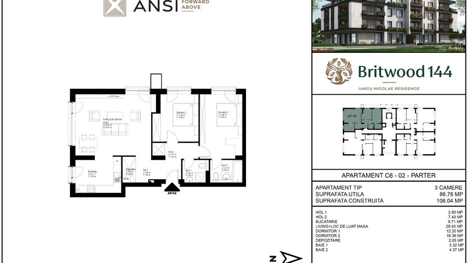 Blocul 6 din ansamblul rezidențial Britwood 144 – Erou Iancu Nicolae - Poză 5