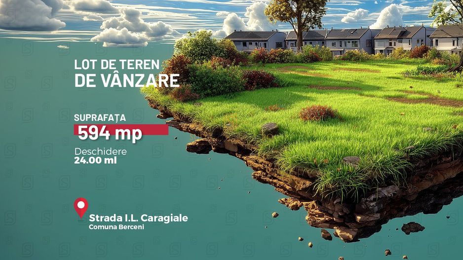 Oportunitate rezidentiala, Teren intravilan 594 mp, Comuna Berceni - Poză 3