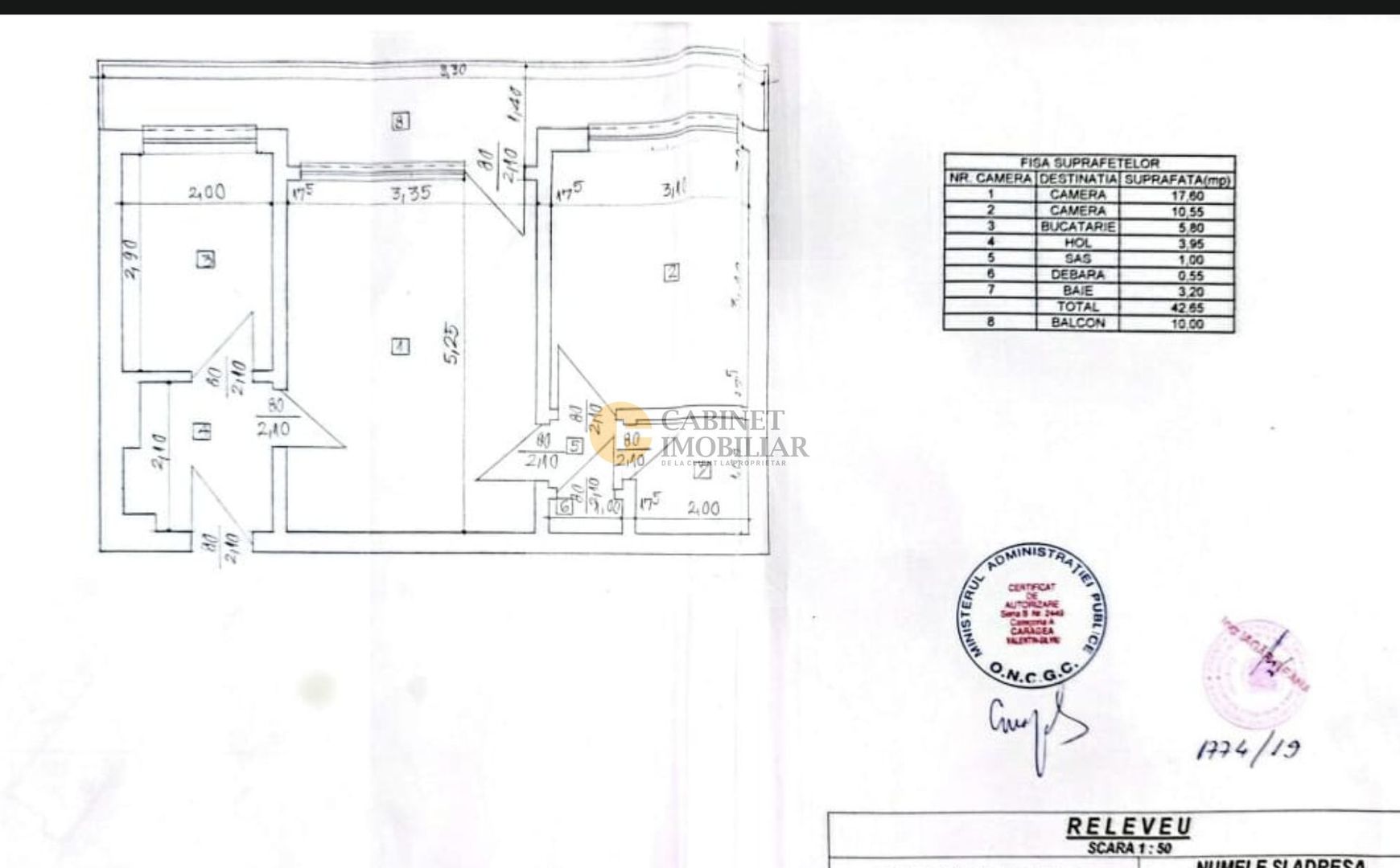 2 Camere | Bloc Reabilitat | Creditabil | 4/8 | M Crangasi - 15 min - Schiță 16