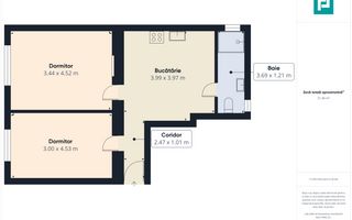 Apartament cu 2 camere la curte , renovat recent - Poză 17