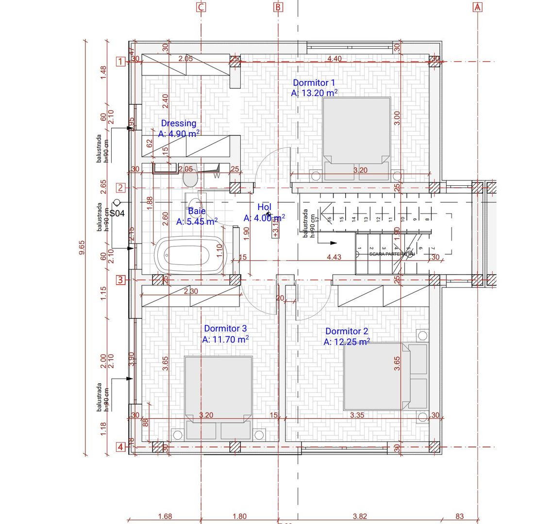 Locuință elegantă, 4 camere, curte generoasă – Șelimbăr, Sibiu - Schiță 7