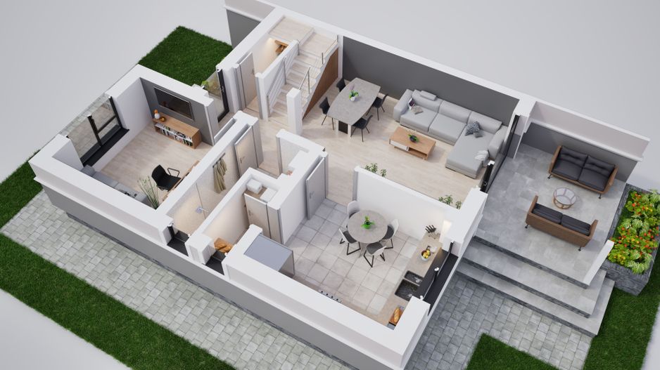Casa tip duplex - 306 mp teren - Sura Mica - Poză 10