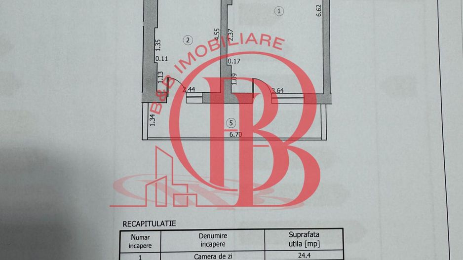 Garsoniera decomandata | Bloc Nou 2025 | Zona Th. Pallady - Schiță 12
