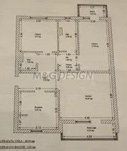 Aparmanet 3 camere  Modern-Saguna - Schiță 8