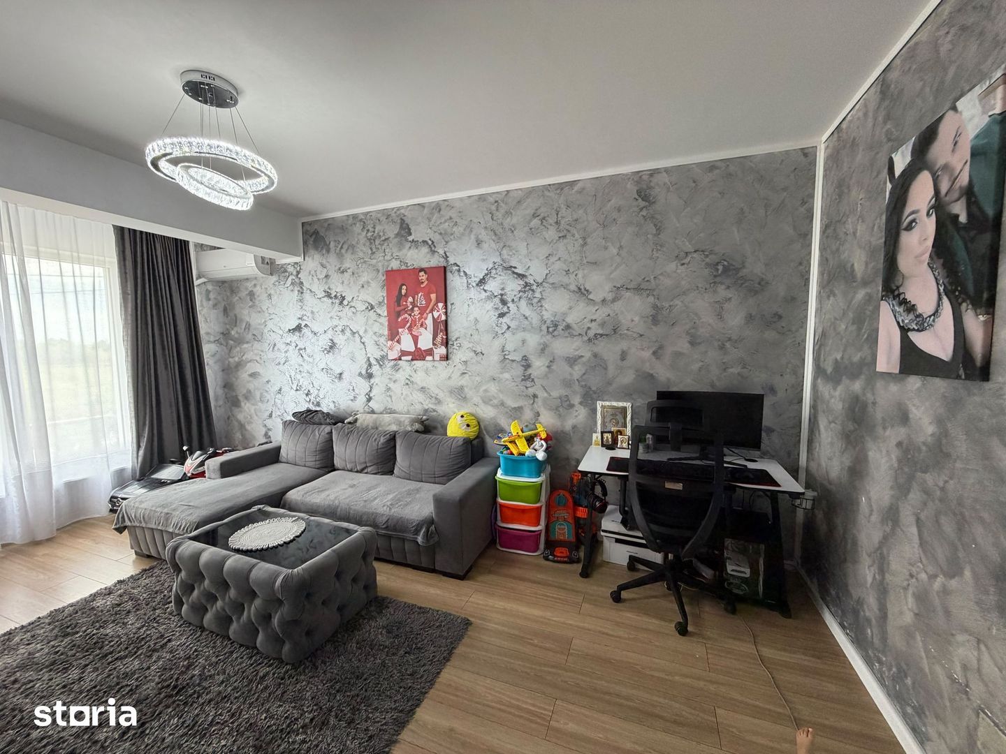Vanzare Apartament 2 camere mobilat si utilat 55 mp, parter, centrală - Poză 1