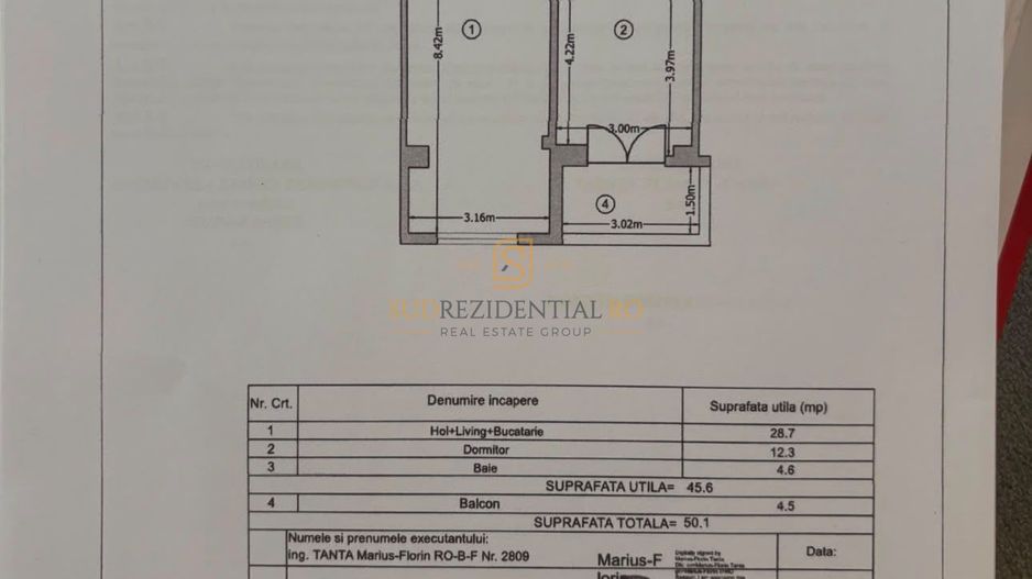 Apartament 2 camere de inchiriat - Drumul Binelui - Metrou Aparatori - Schiță 8