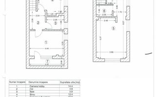 Duplex 3 camere//Birou***Showroom***DOMENII//PARTER+ Demisol - Schiță 27