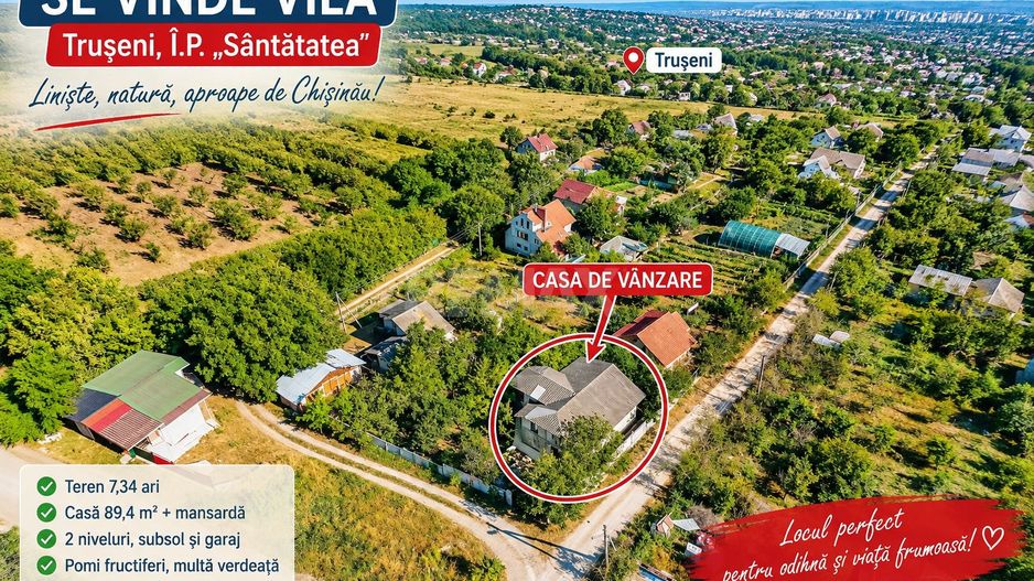SE VINDE CASĂ DE VACANȚĂ ÎN TRUȘENI | TEREN 7,34 ARI - Poză 12