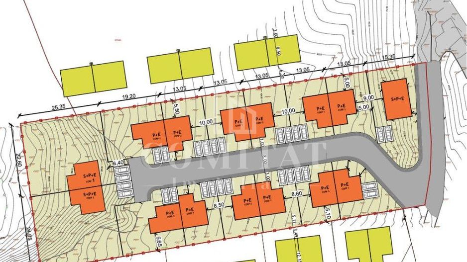 Teren construcții case/duplexuri - Schiță 4