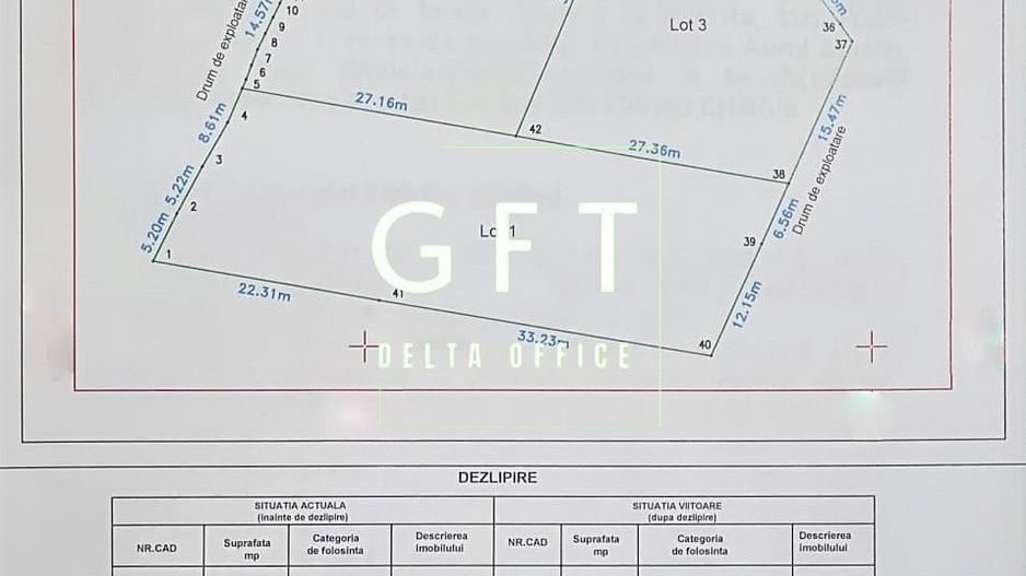 Teren intravilan 711 mp cu utilitati-ideal casa-Valea Budacului - Poză 3