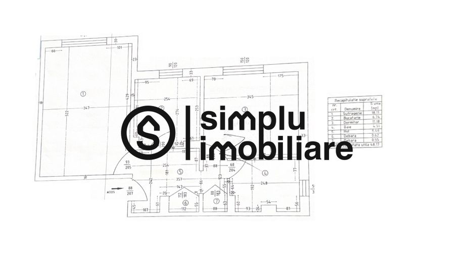 Apartament 2 camere Bazda lui Novac P/4 - Schiță 9