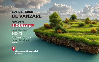 Teren intravilan 1013 mp cu dubla deschidere str. Tiparnitei, Sector 5 - Poză 1