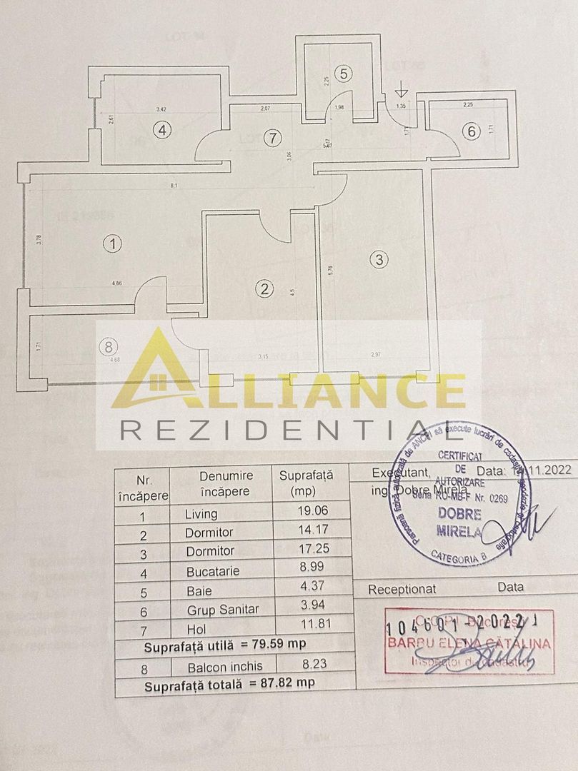 Apartament decomandat - 3 camere 88 mp - Poză 14