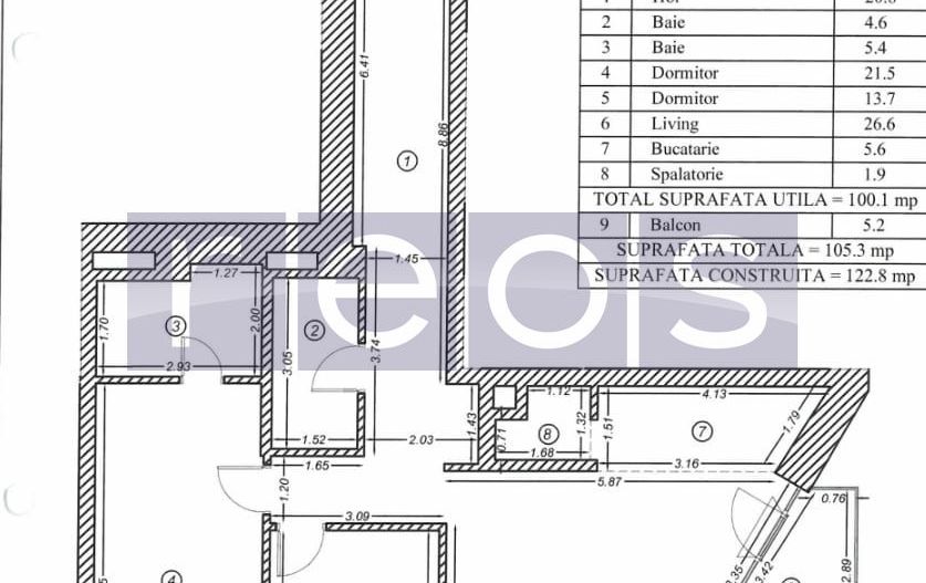 VANZARE 3 CAMERE | ONE VERDI | ETAJ SUPERIOR | 122 MP | LOC PARCARE | - Poză 27