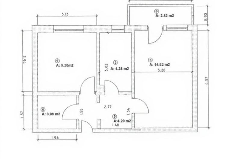 Vânzare, apartament, 2 camere, mobilat, parcare inclusă, Berceni - Schiță 8
