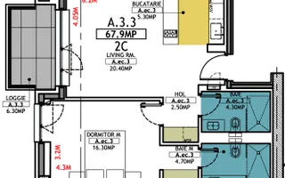 Stațiunea Mamaia - Vânzare apartament cu 2 camere, 2 bai cu vedere la mare. - Poză 23