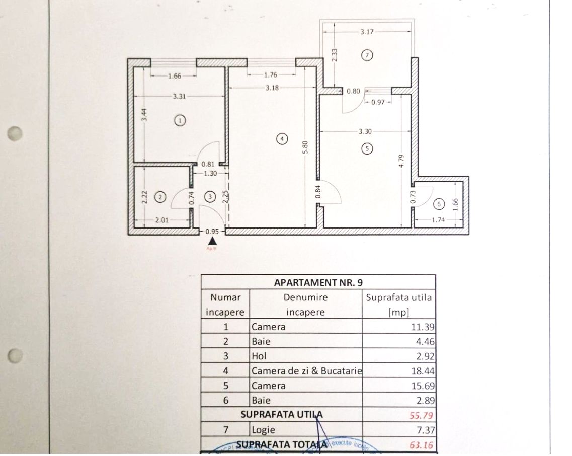 Apartament modern cu 3 camere, bloc nou 2017 I Rahova - Poză 9