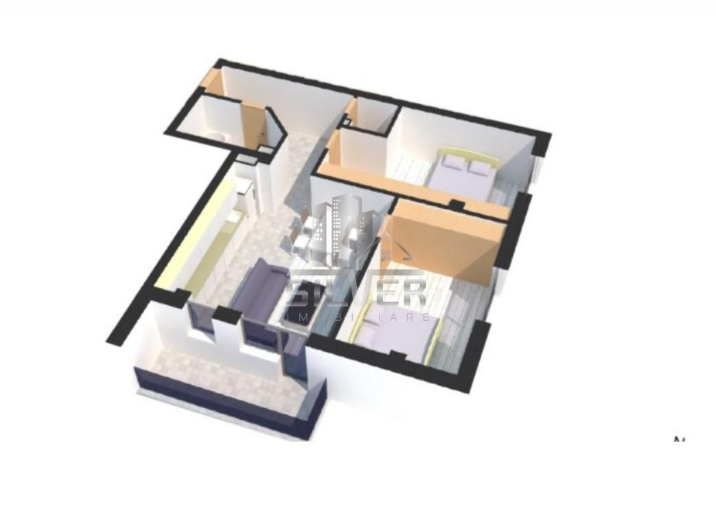 Apartament cu 3 camere/72mp/CF/zona Sub Cetate. - Poză 3