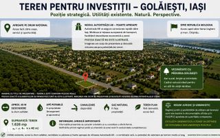Teren de Investiții în Golăiești, Iași – Lângă Viitorul Nod A8 - Poză 1