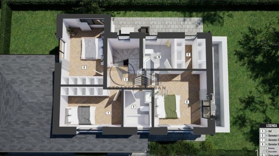 Casă individuală pasivă nZEB cu 4 camere – zona Primăriei Florești - Schiță 9