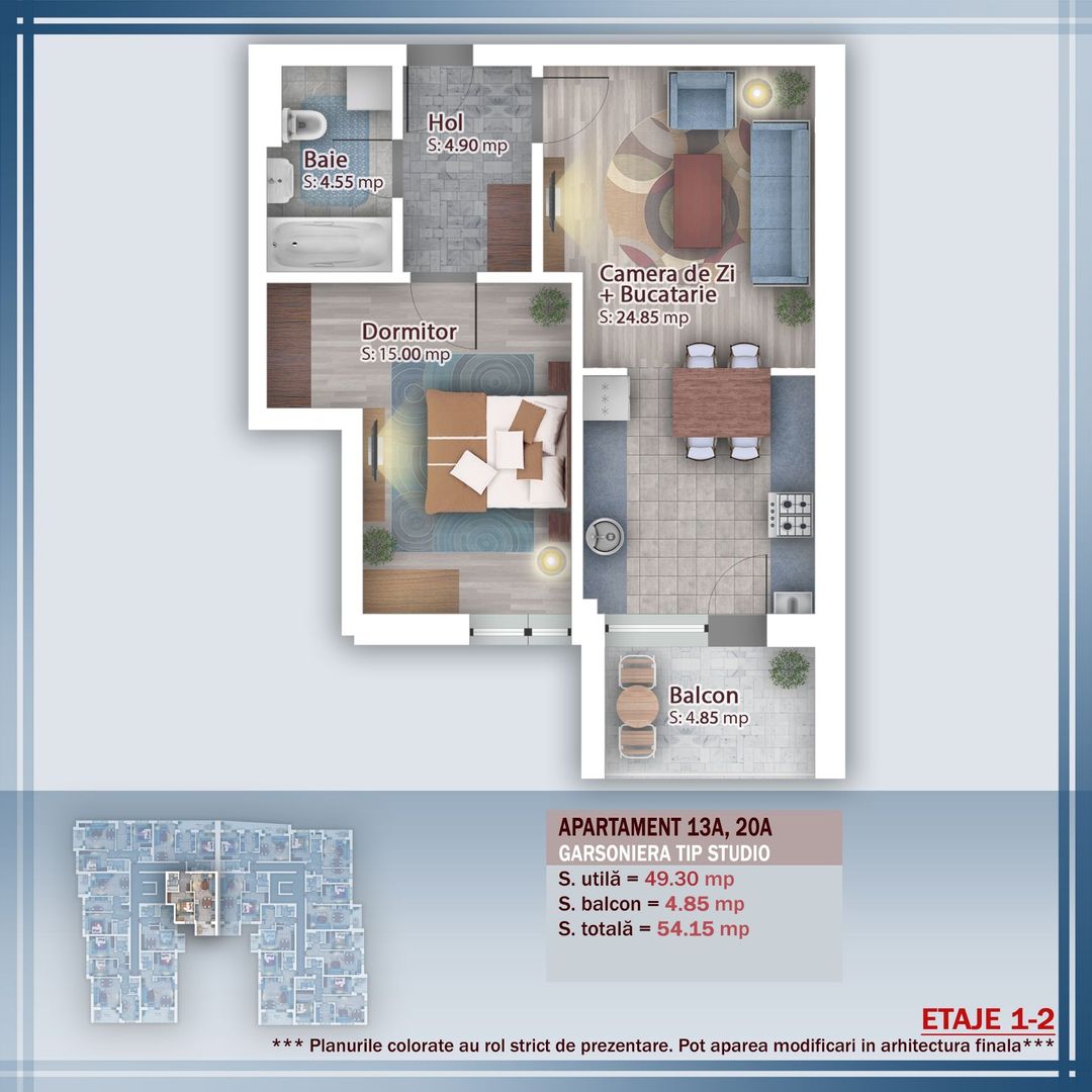 Oferta Lansare 2 camere  incalzire pardoseala - Schiță 11