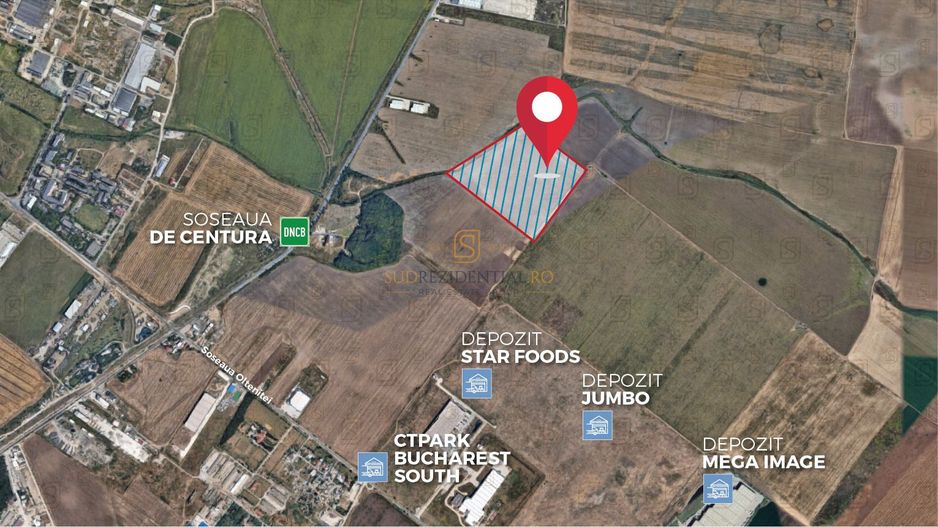 Teren 95000 mp, cu acces rapid la centura si A0 - langa Jumbo Berceni - Poză 3