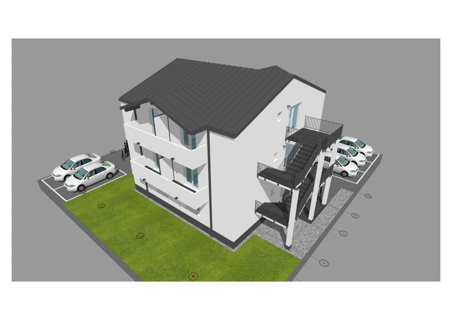 Apartament 2 camere,bloc NOU 50mp,zona 7Noiembrie 1 parcare - Poză 17