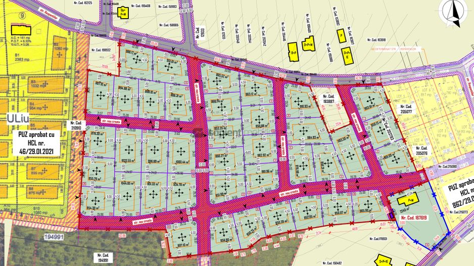 Sapient | Proiect rezidențial cu PUZ aprobat _ zona Colinelor - Schiță 1