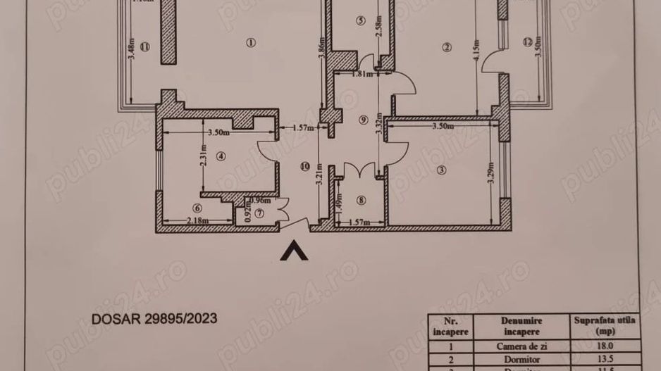 Apartament 3 cam centrala proprie - Poză 1