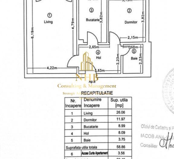Apartament de vanzare - 2 camere + curte 50mp-NORD CITY RESIDENCE -PIPERA - Poză 8