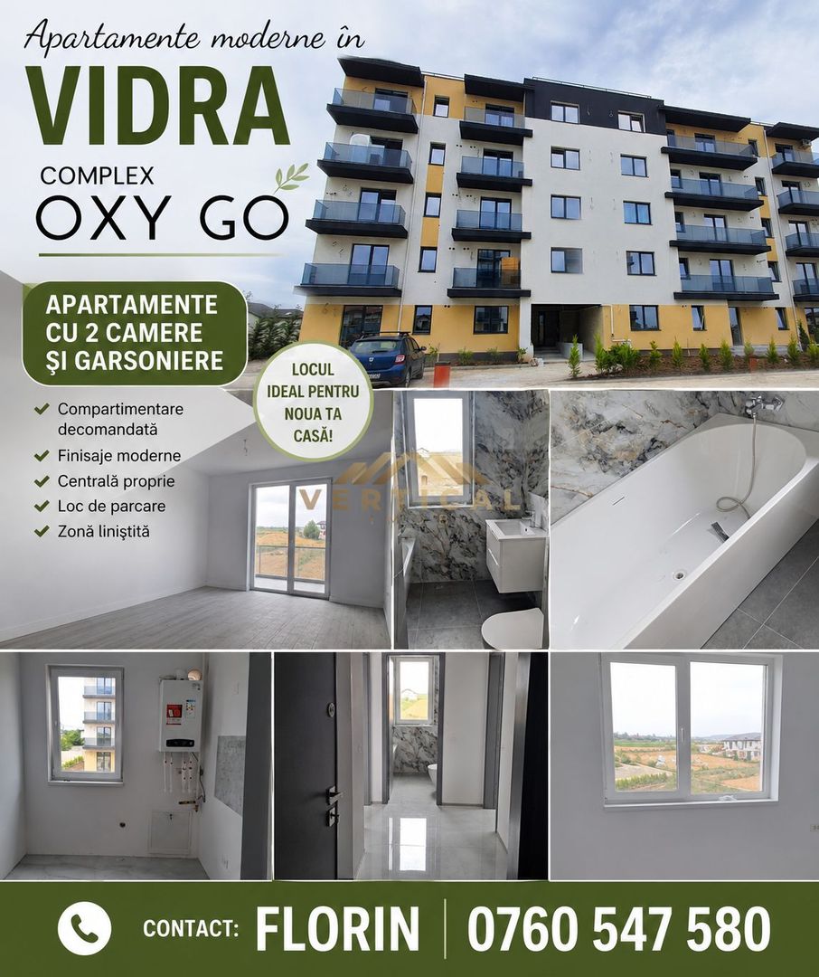 GARSONIERE ȘI APARTAMENTE CU 2&3 CAMERE DE VÂNZARE ÎN BERCENI – VIDRA - Poză 1
