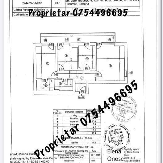 Apartament 3 camere , suprafata 90 mp, Zona Metrou N. Teclu - 155000 euro - Poză 10