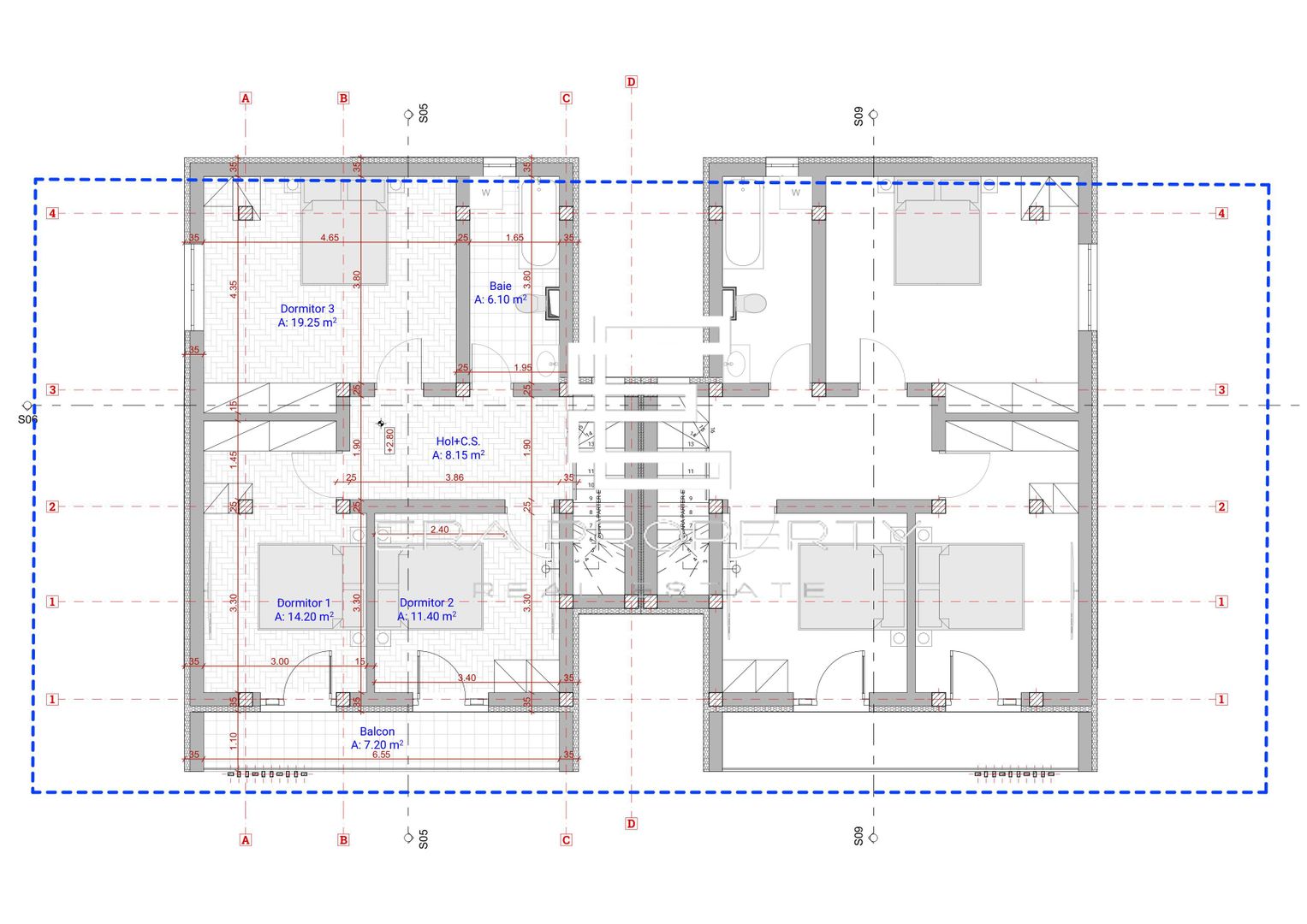 Casă modernă tip duplex, 4 camere – Șelimbăr, zona Triajului - Schiță 5