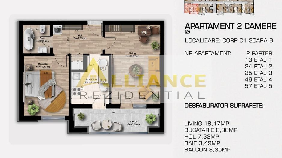 3 camere 2 bai - Complex rezidential modern - acces rapid la metrou - Poză 6