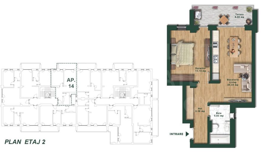 Vânzare, apartament, 2 camere, zona Torontalului, Timișoara - Poză 6