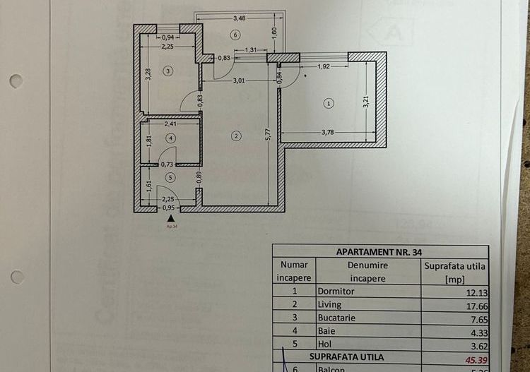 Apartament cu 2 camere semidecomandat la vanzare - Poză 7