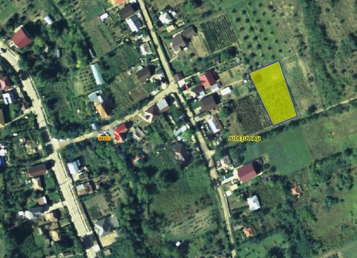 🏡 Teren intravilan 1308 mp Rediu | 9 min (5.8km) Copou / 9 min (5.8km) Pacurari - Poză 1