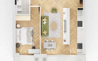 apartament 2 camera lakefield B6 - Schiță 1