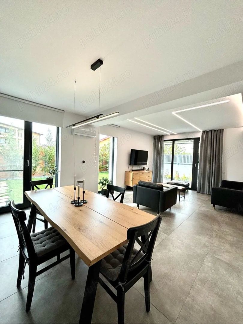 vilă stil mediteranean mob-util ca in foto+curte+2terase+3parcari - Poză 3