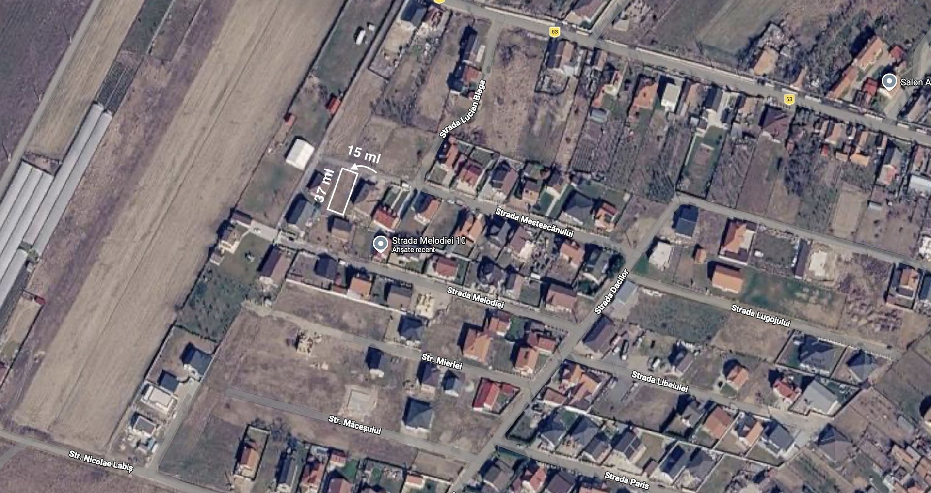 Teren intravilan 551 mp – Cihei, zonă liniștită - Poză 5