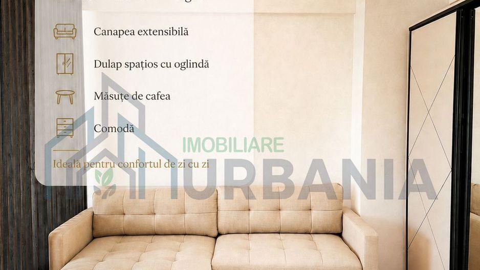 Apartament 1 cameră, 47 mp – Royal Town Iași | Bloc nou, primul chiriaș - Poză 5