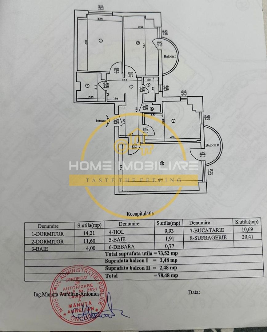 Nicolina-Belvedere Apartament 3 Camere Decomandat Bloc Cadre 1988 - Poză 12