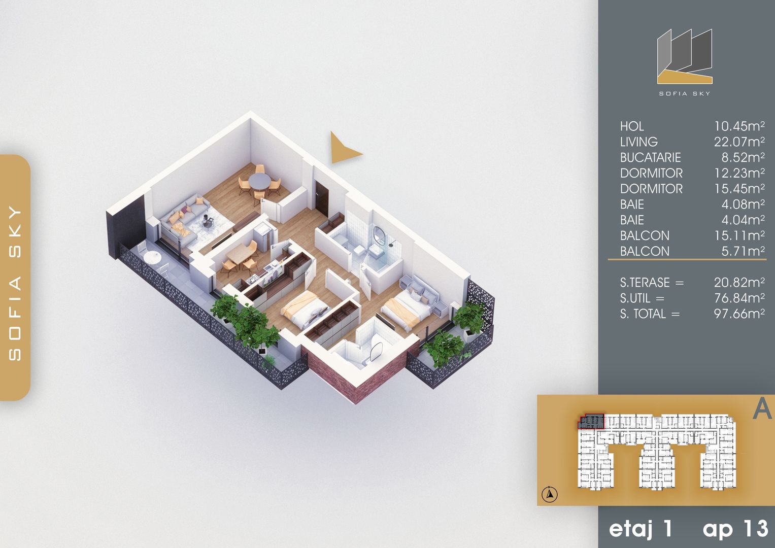 APARTAMENT 3 CAMERE POZITIE IDEALA LANGA METROU TECLU - Poză 2