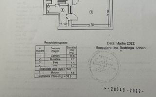 Garsonieră decomandată de vânzare | Plaza Residence Faza 4 | 39,8 mp - Poză 10