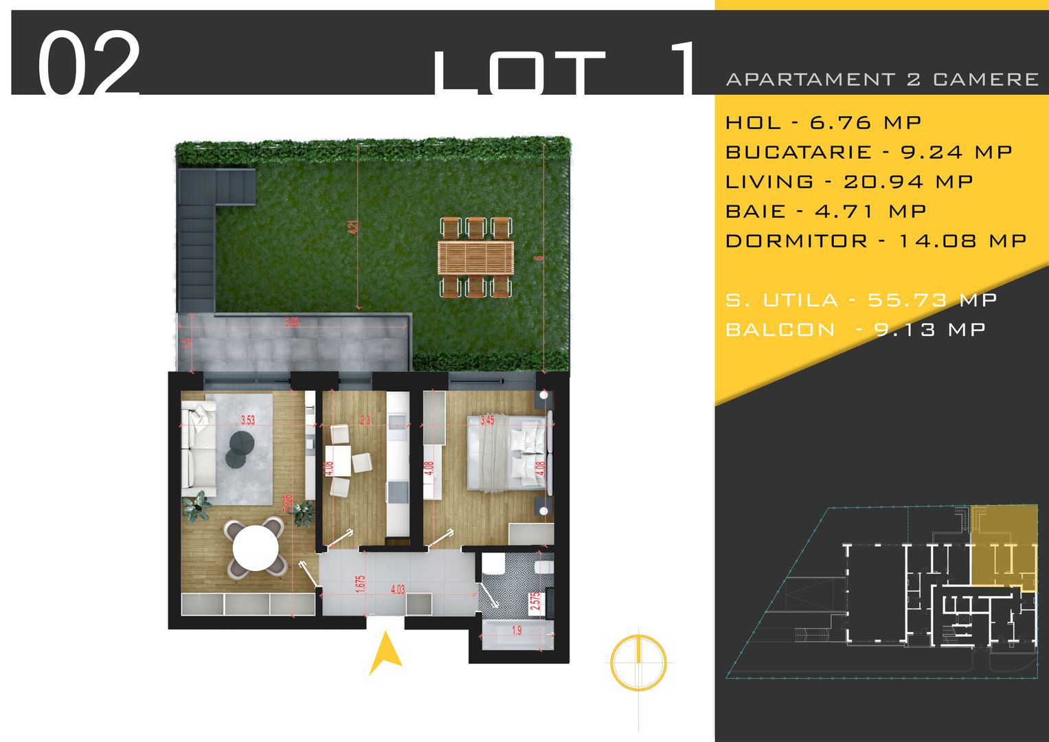 AP. 2CAM DECOMANDAT+ GRADINA 63MP / 50% DISCOUNT LOCUL DE PARCARE! - Poză 1
