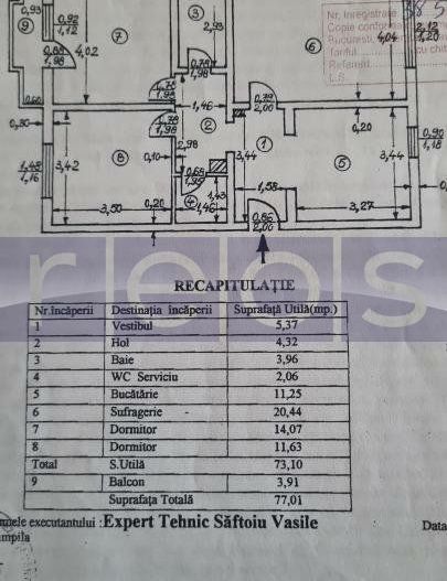 VANZARE3 CAMERE-TIMPURI NOI- 77MP-CENTRALA PROPRIE -PARCARE - Poză 15