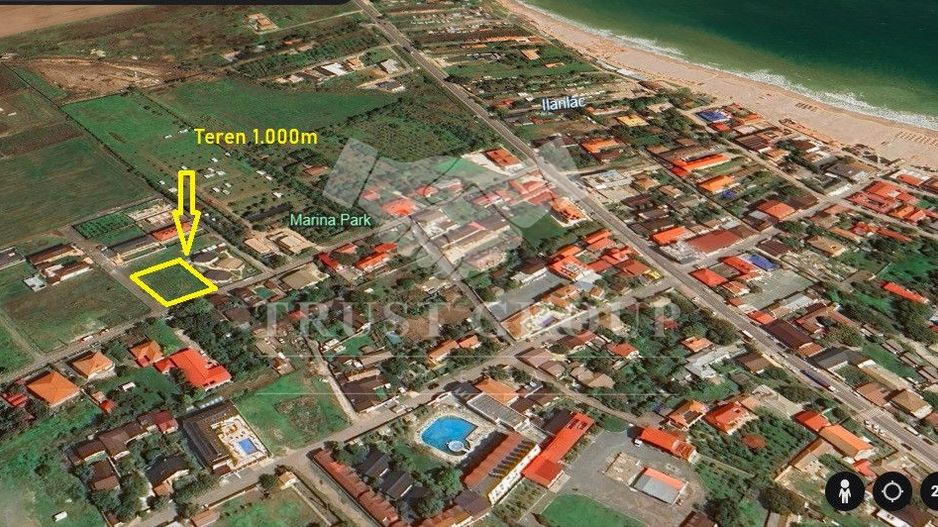 Teren intravilan | 1000mp | Vama Veche | - Poză 3