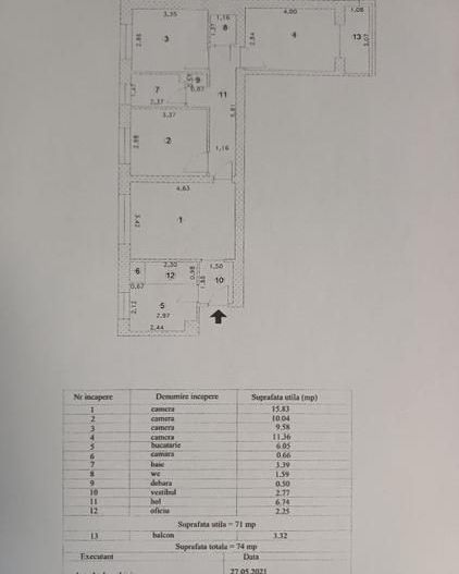 Central, 4 camere, etaj 1, mobilat si utilat - Poză 17