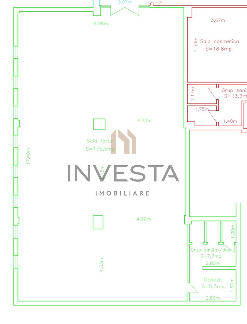Spatiu comercial de vanzare / cartier Zorilor - Schiță 8